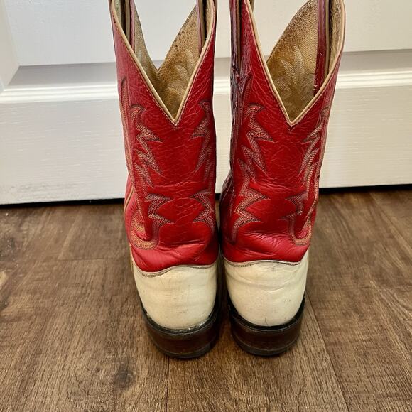 Vintage Justin Boots / Size 9/ Tricolored #5304 / Saddle Latigo/ 1998 main image 7
